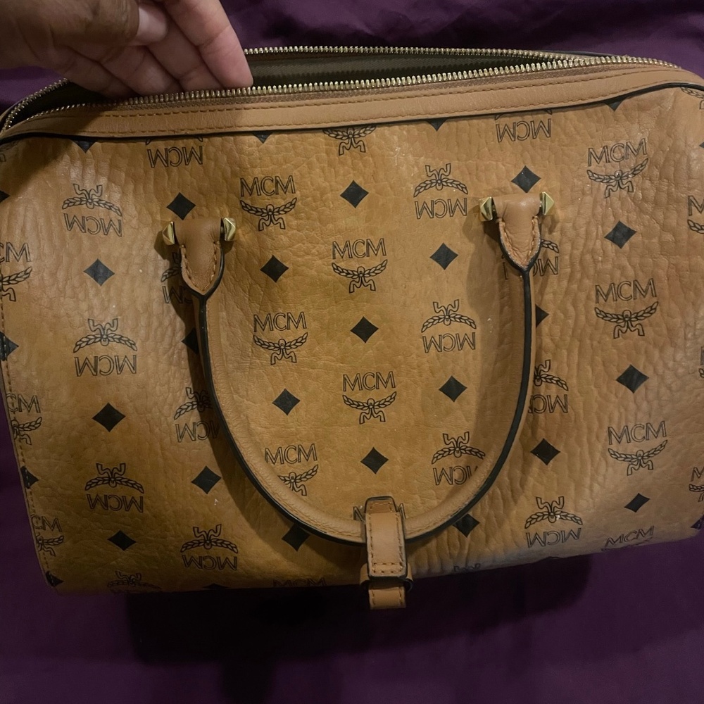 Mcm large  Boston bag
